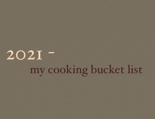 2021: my cooking bucket list